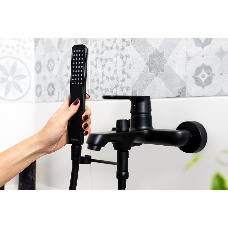 Bateria Wannowa Ścienna Dima Czarna Bateria Wannowa Ścienna Dima Czarna