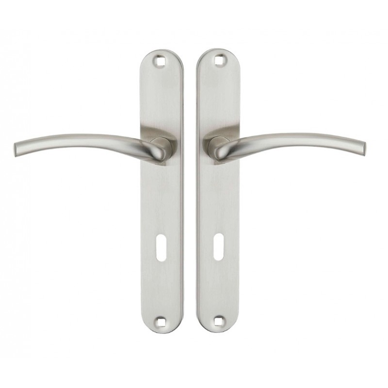 Klamka na Długim Szyldzie Klucz Agra Satyna