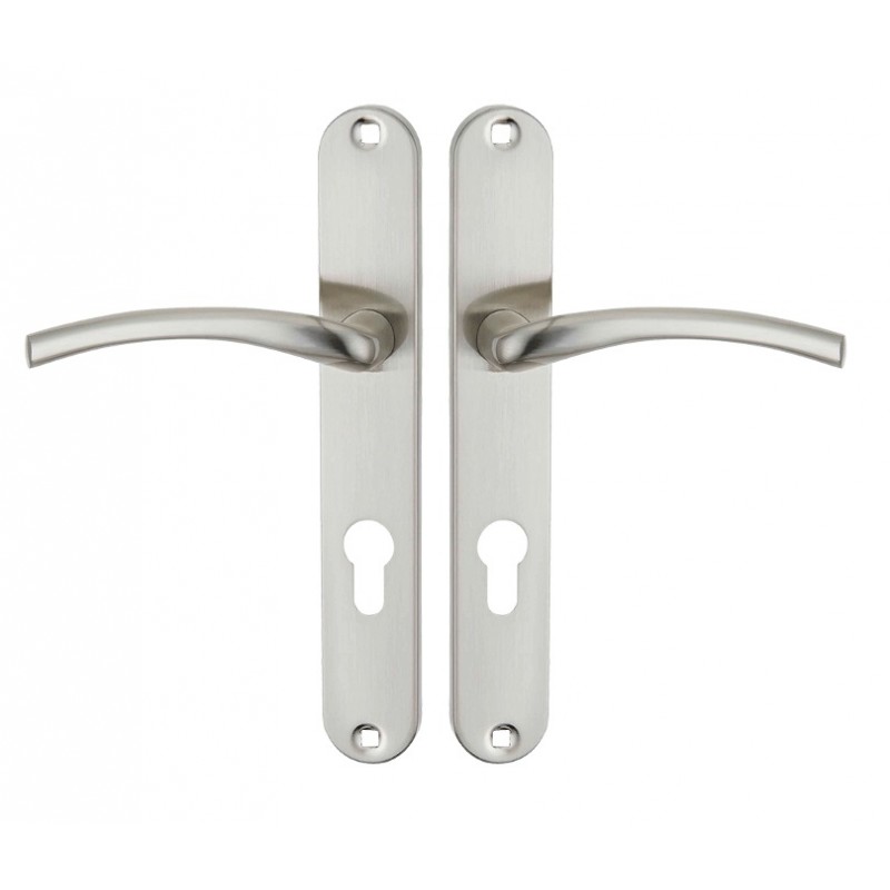 Klamka na Długim Szyldzie Wkładka Agra Satyna