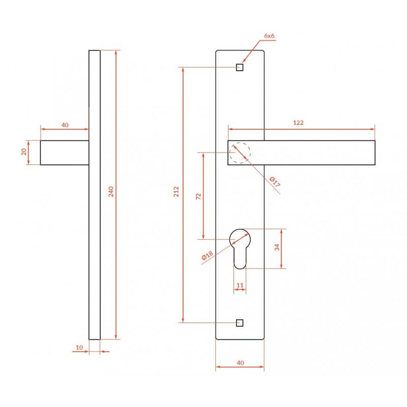 Klamka na Długim Szyldzie Rando Czarna
