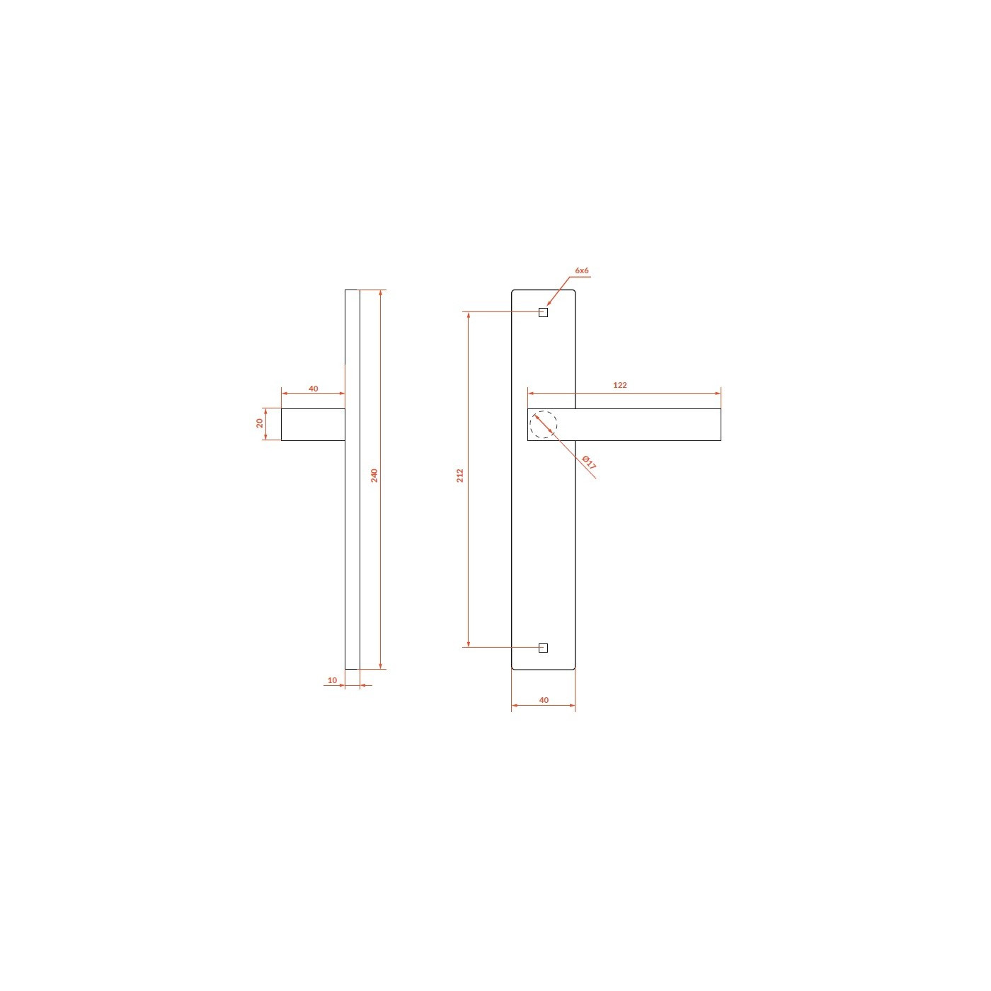 Klamka na Długim Szyldzie Rando Czarna