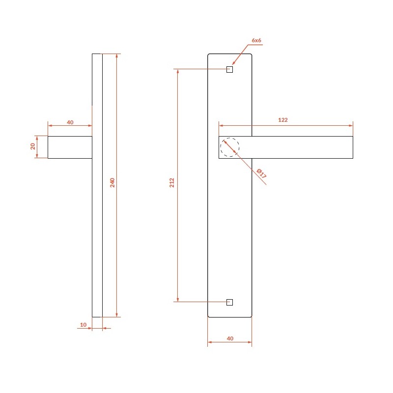 Klamka na Długim Szyldzie Rando Czarna