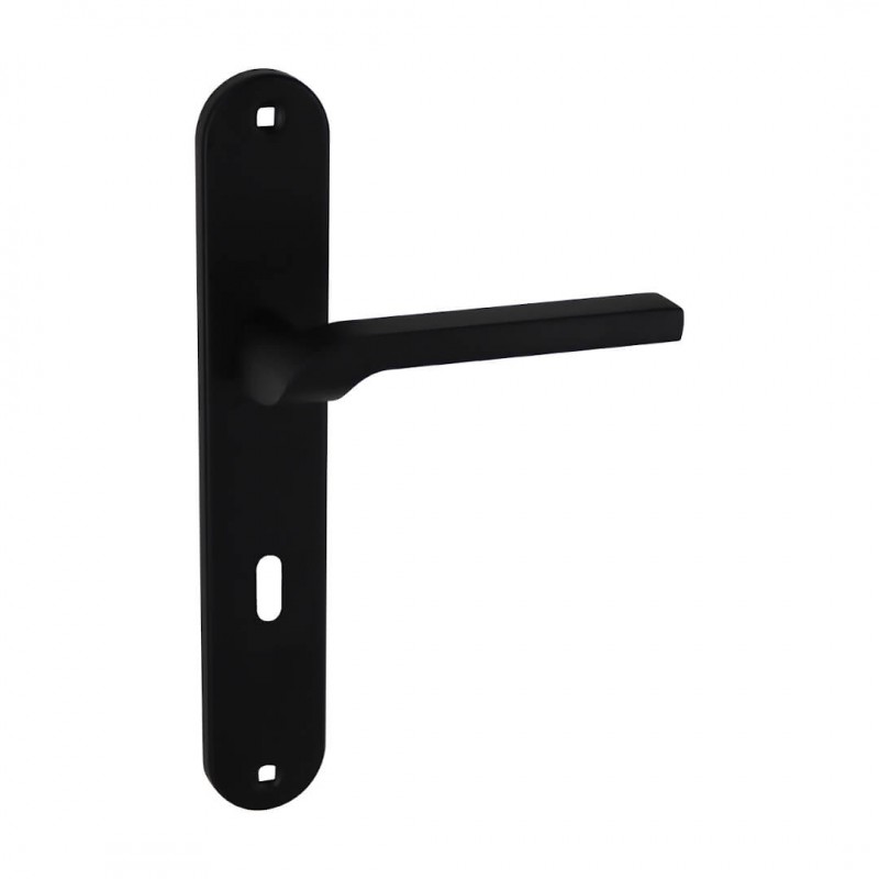 Klamka na Długim Szyldzie Klucz LUGA II Czarna