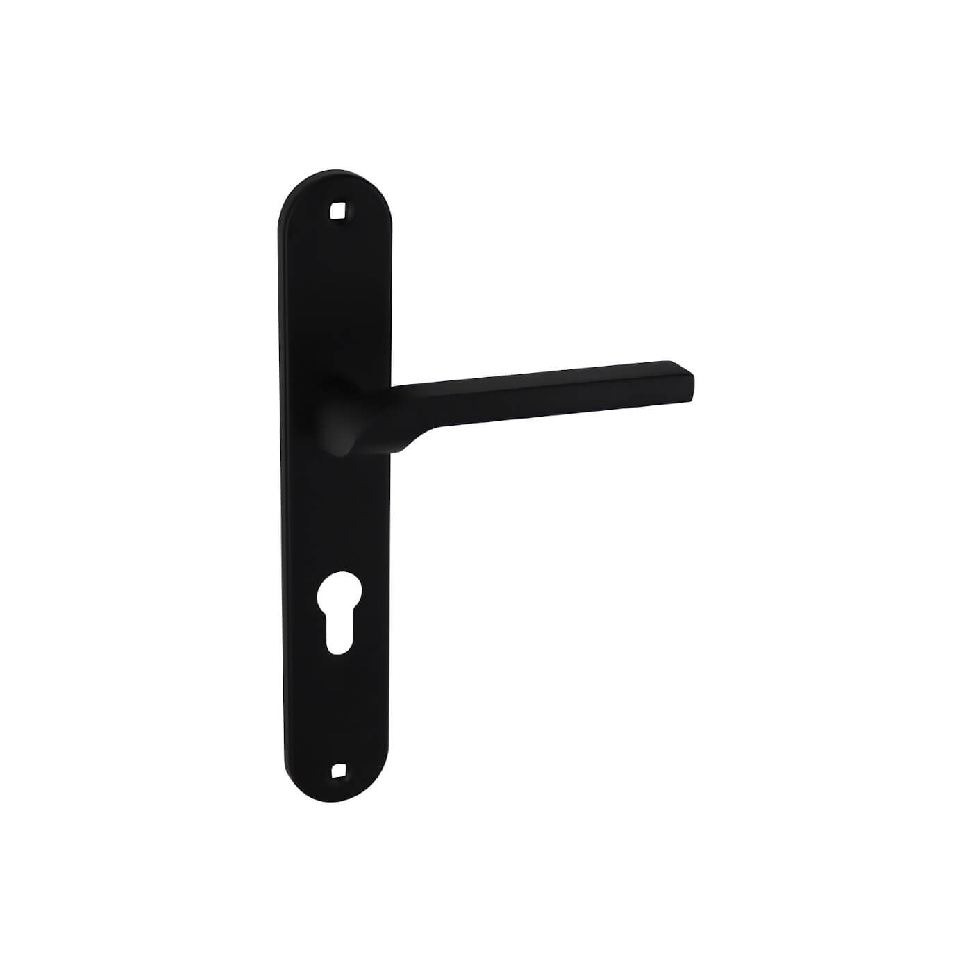 Klamka na Długim Szyldzie Klucz LUGA II Czarna Klamka na Długim Szyldzie Klucz LUGA II Czarna
