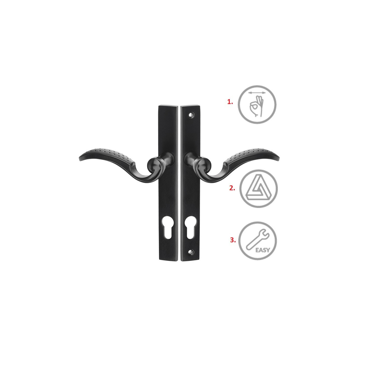 Klamka zewnetrzna do Bramy Czarna Baron Klamka zewnetrzna do Bramy Czarna Baron