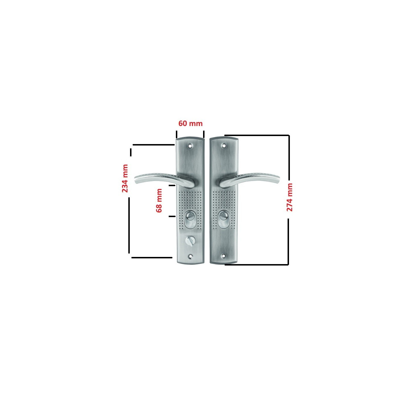Klamka Zewnętrzna Chińskie Drzwi FRIDA Prawa