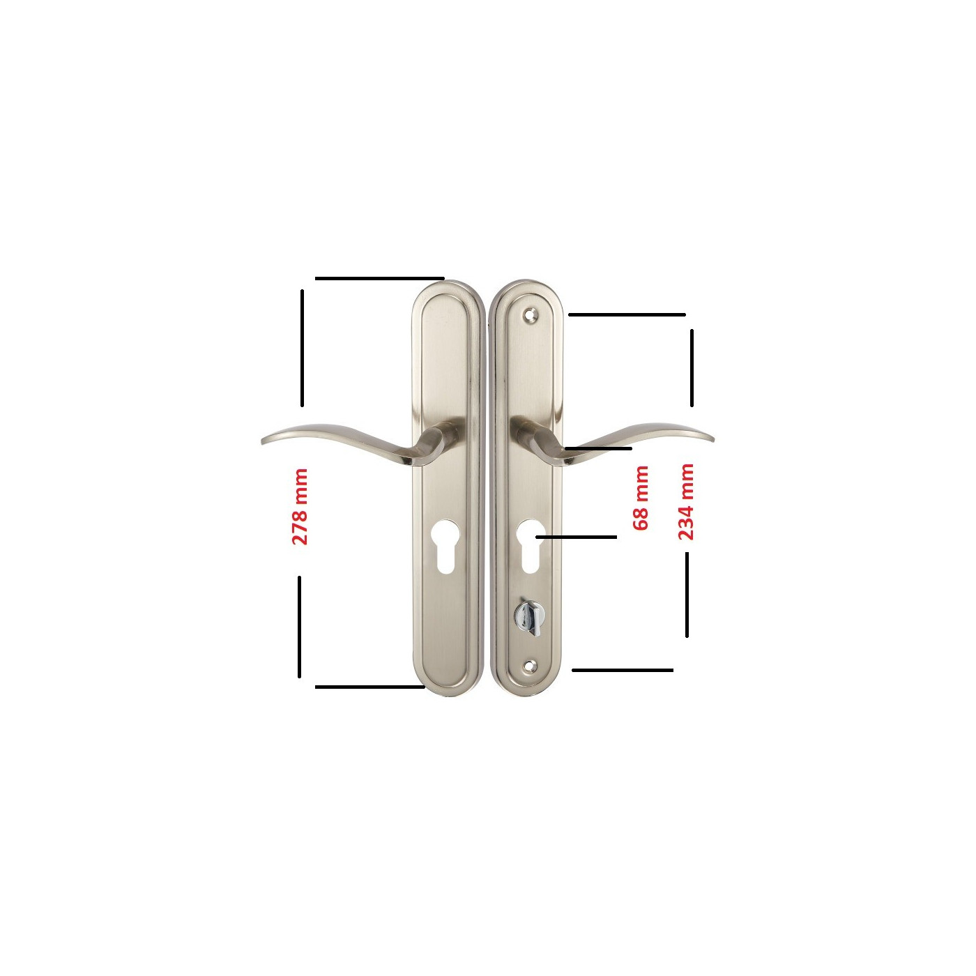 Klamka Zewnętrzna Chińskie Drzwi IRMA Lewa