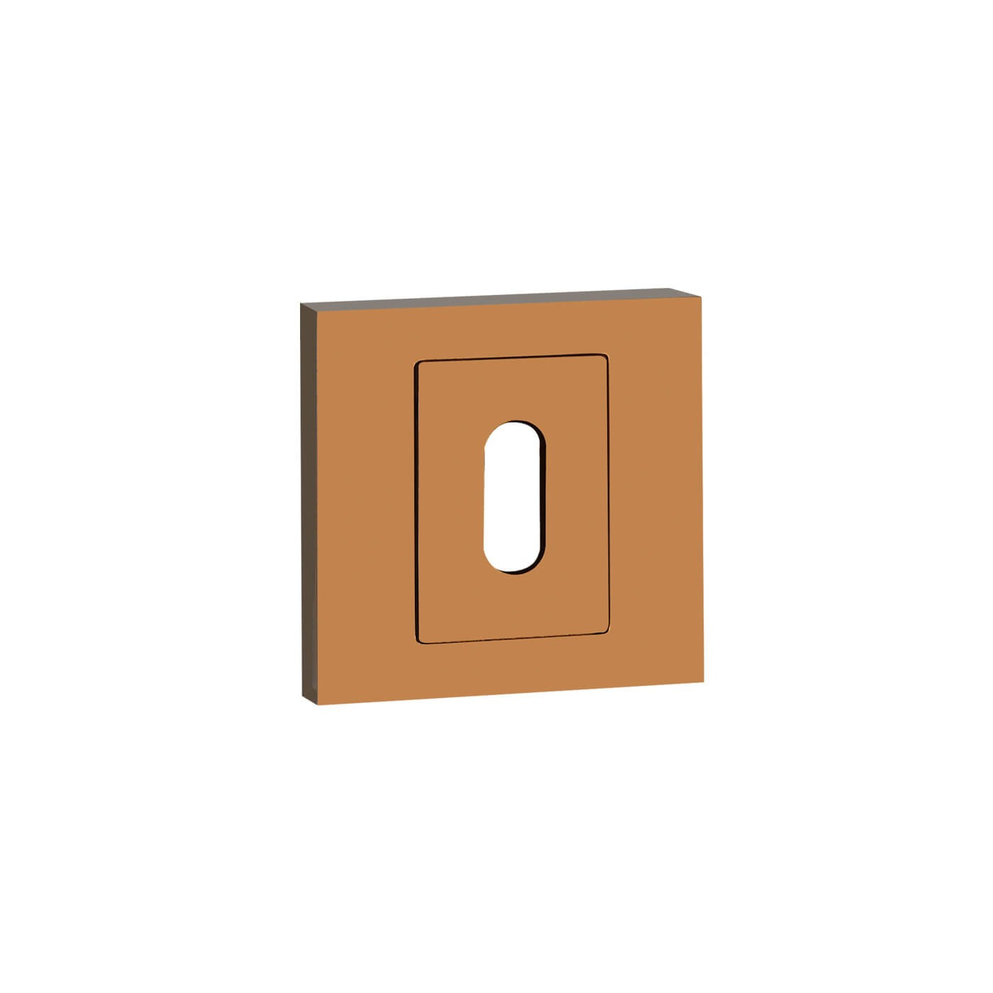 Szyld Krótki Kwadratowy Klucz Różowe Złoto