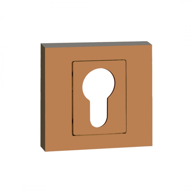 Szyld Krótki Kwadratowy Wkładka Różowe Złoto