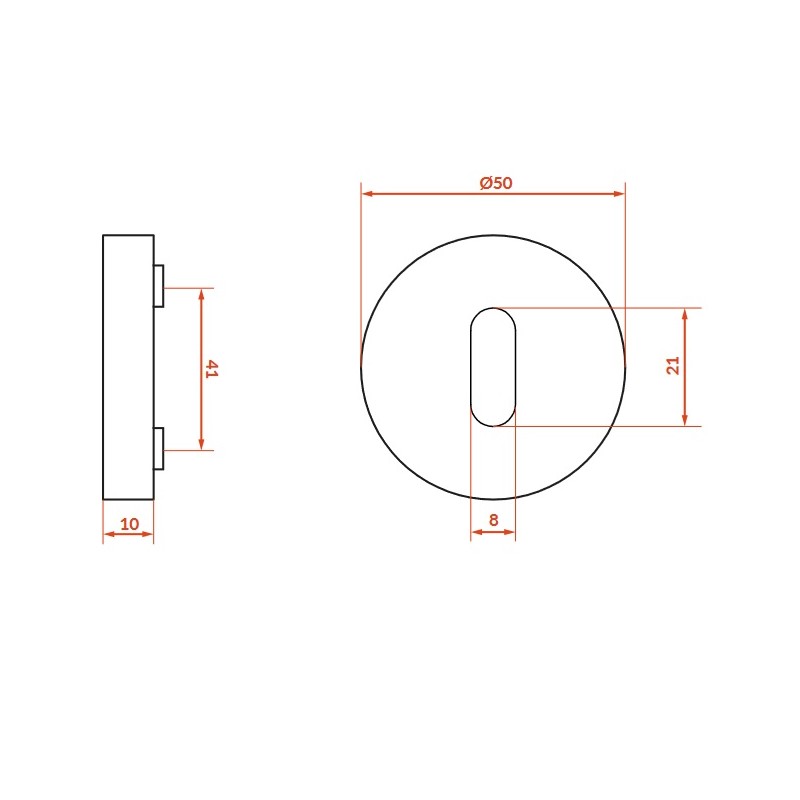 Szyld Okrągły Rozeta Klucz Złoto Elika
