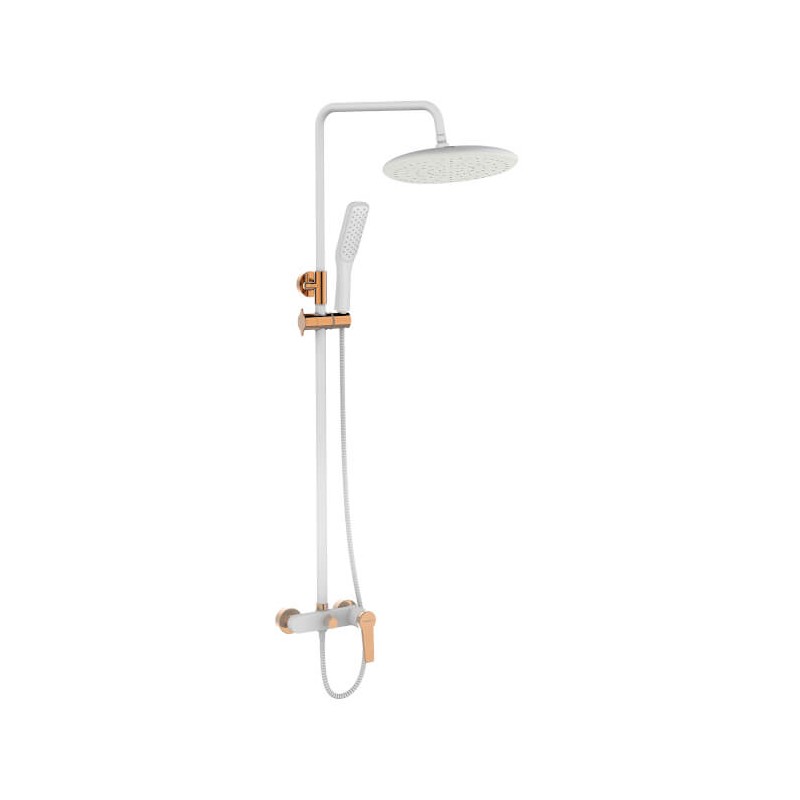 Kolumna Natryskowa z Baterią Alanis Biała