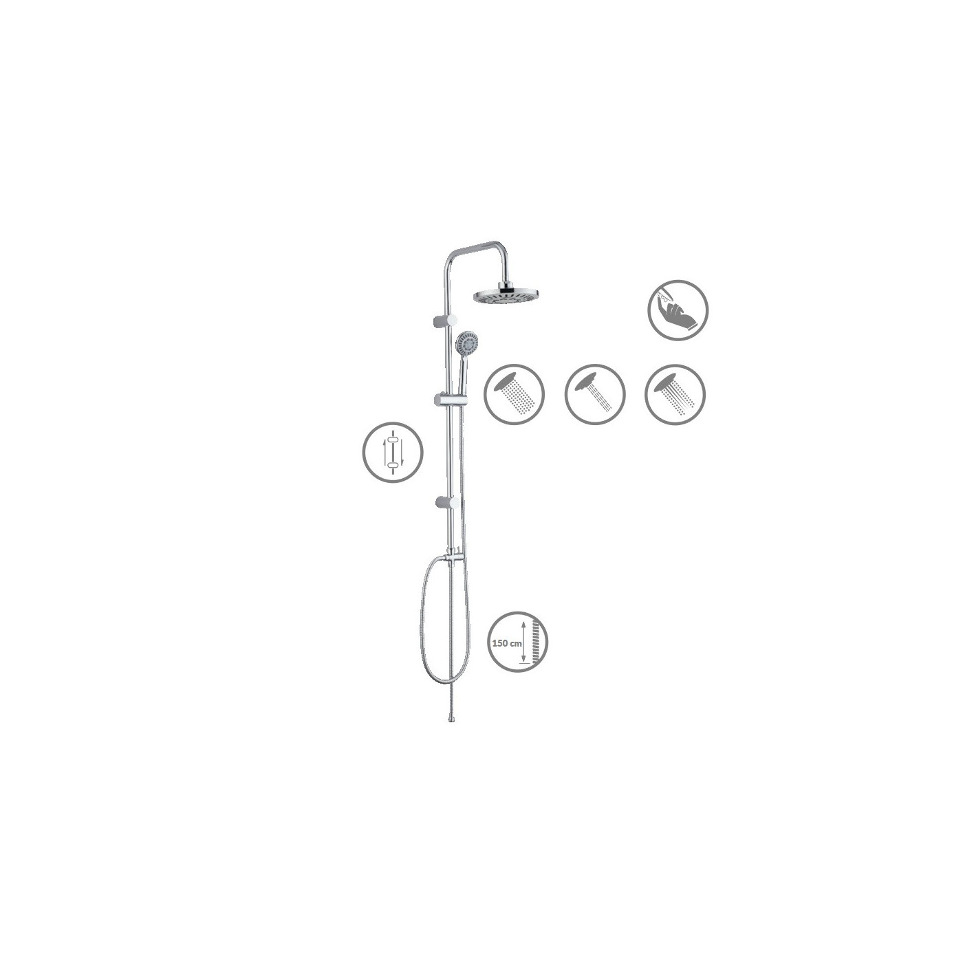 Kolumna Natryskowa FOCA Chrom Kolumna Natryskowa FOCA Chrom