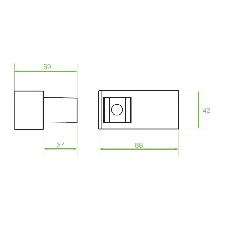 Uchwyt do Słuchawki Natryskowej Złoty KVADRATO