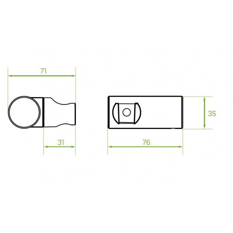 Uchwyt Ścienny do Słuchawki Natryskowej Złoty RONDO