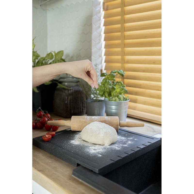 Ociekacz Granitowy Deska Granitowa Halvo Czarna Ociekacz Granitowy Deska Granitowa Halvo Czarna