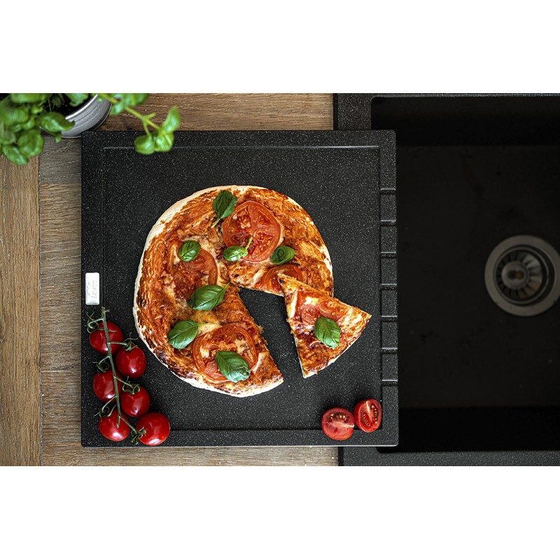 Ociekacz Granitowy Deska Granitowa Halvo Czarna Ociekacz Granitowy Deska Granitowa Halvo Czarna