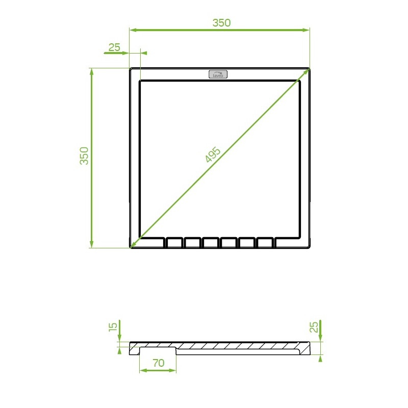 Ociekacz Granitowy Deska Granitowa Halvo Szary Ociekacz Granitowy Deska Granitowa Halvo Szary