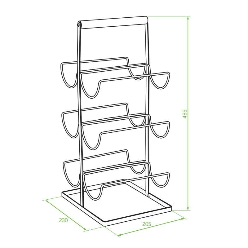 Stojak na butelki do Wina Stojak na Wino OSLO