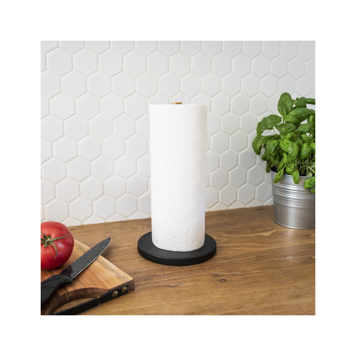 Stojak na ręcznik Papierowy OSLO Czarny Stojak na ręcznik Papierowy OSLO Czarny