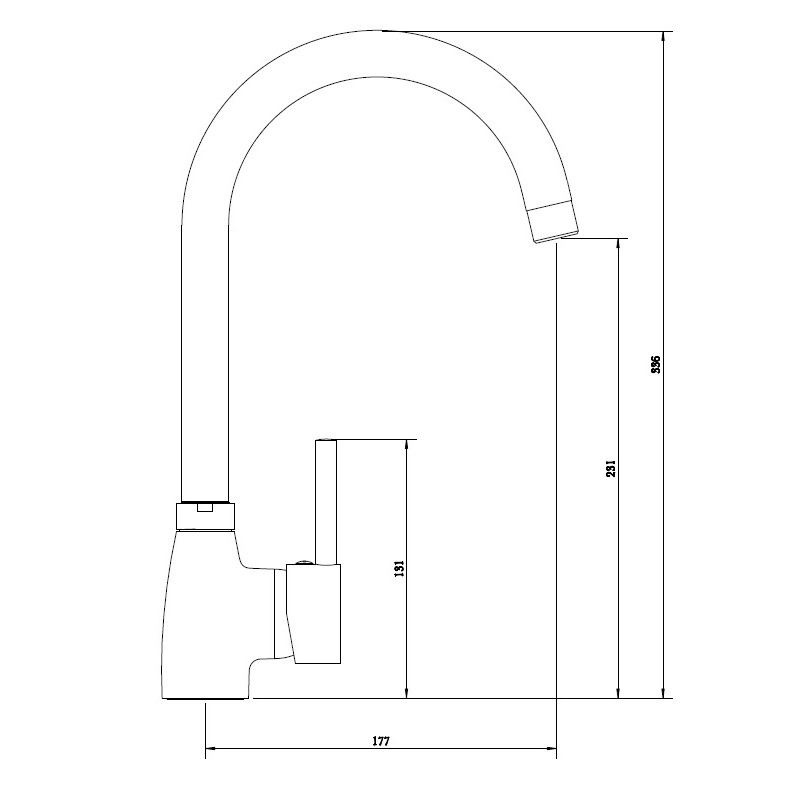 Bateria Zlewozmywakowa Kuchenna Czarna