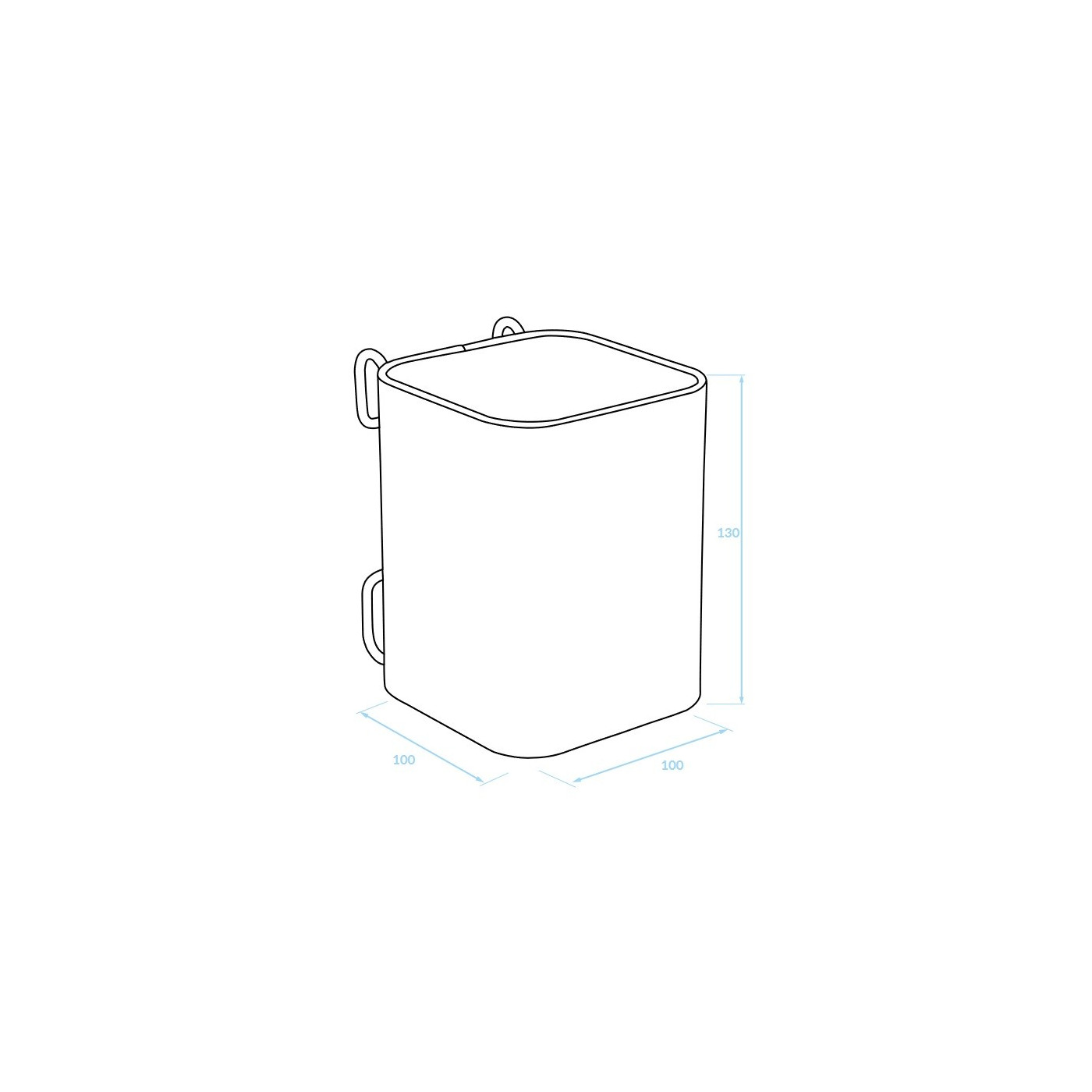 Pojemnik na Reling do Kuchni Szary Mat