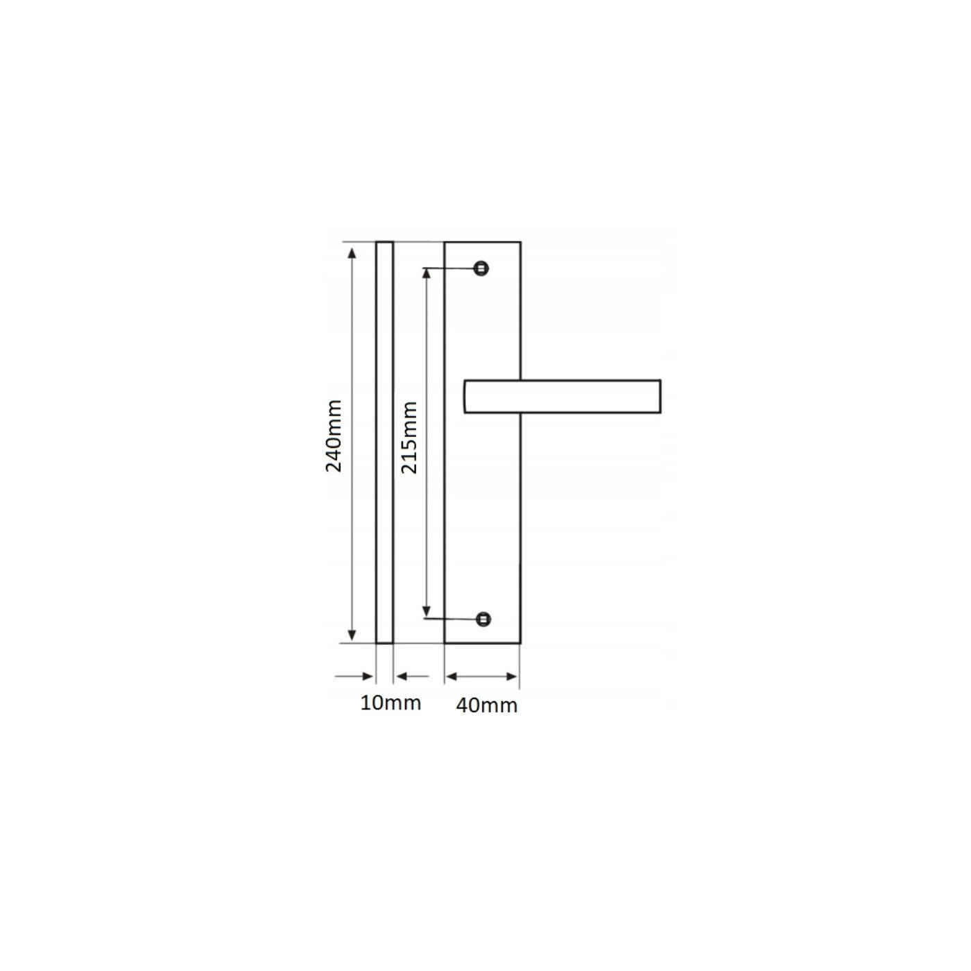 Klamka na Długim Szyldzie BINGO Satyna