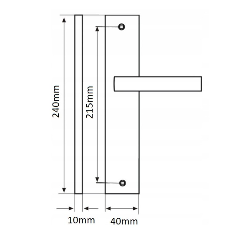 Klamka na Długim Szyldzie BINGO Satyna
