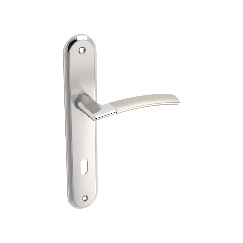 Klamka na Długim Szyldzie LUXOR Satyna 72 mm