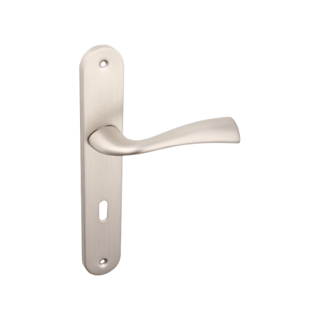 Klamka na Długim Szyldzie MALTA Satyna 72 mm