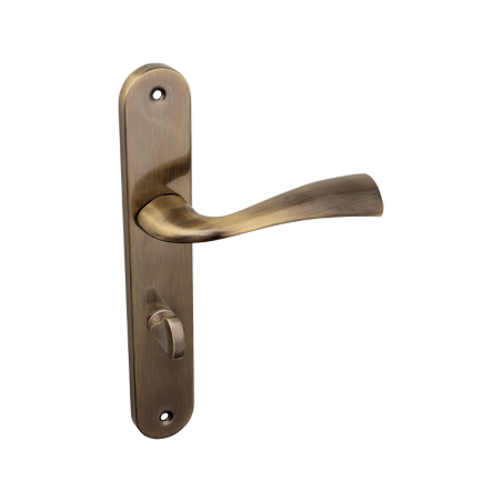 Klamka na Długim Szyldzie MALTA Patyna 72 mm WC