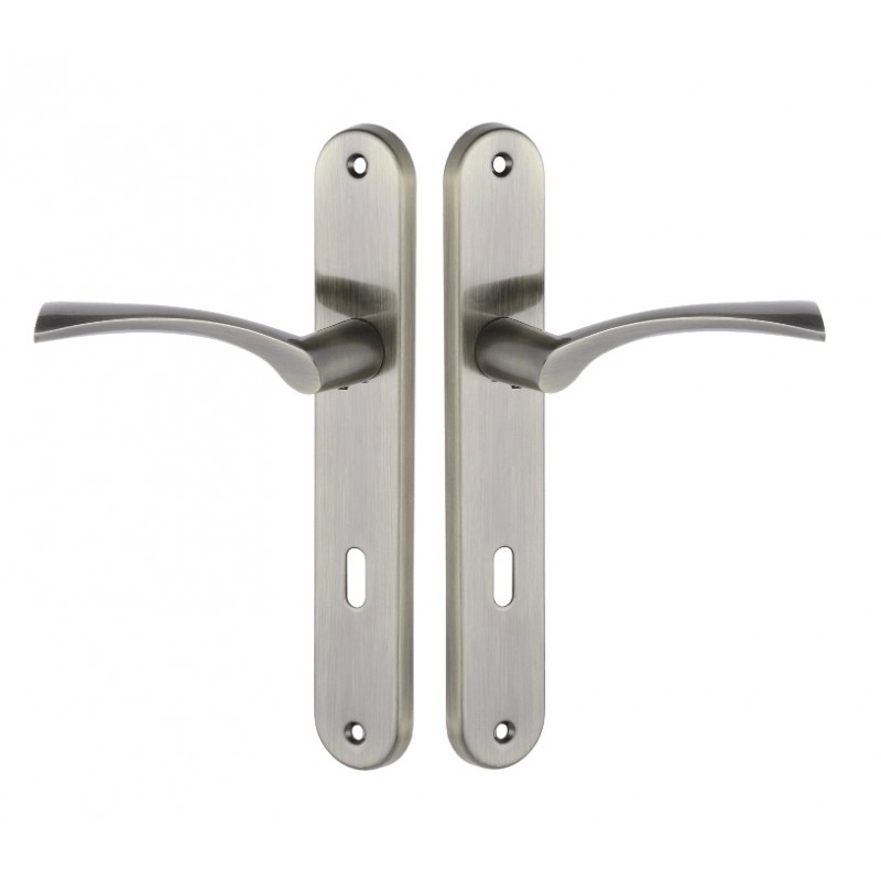 Klamka na Długim Szyldzie NOA Patyna 72 mm