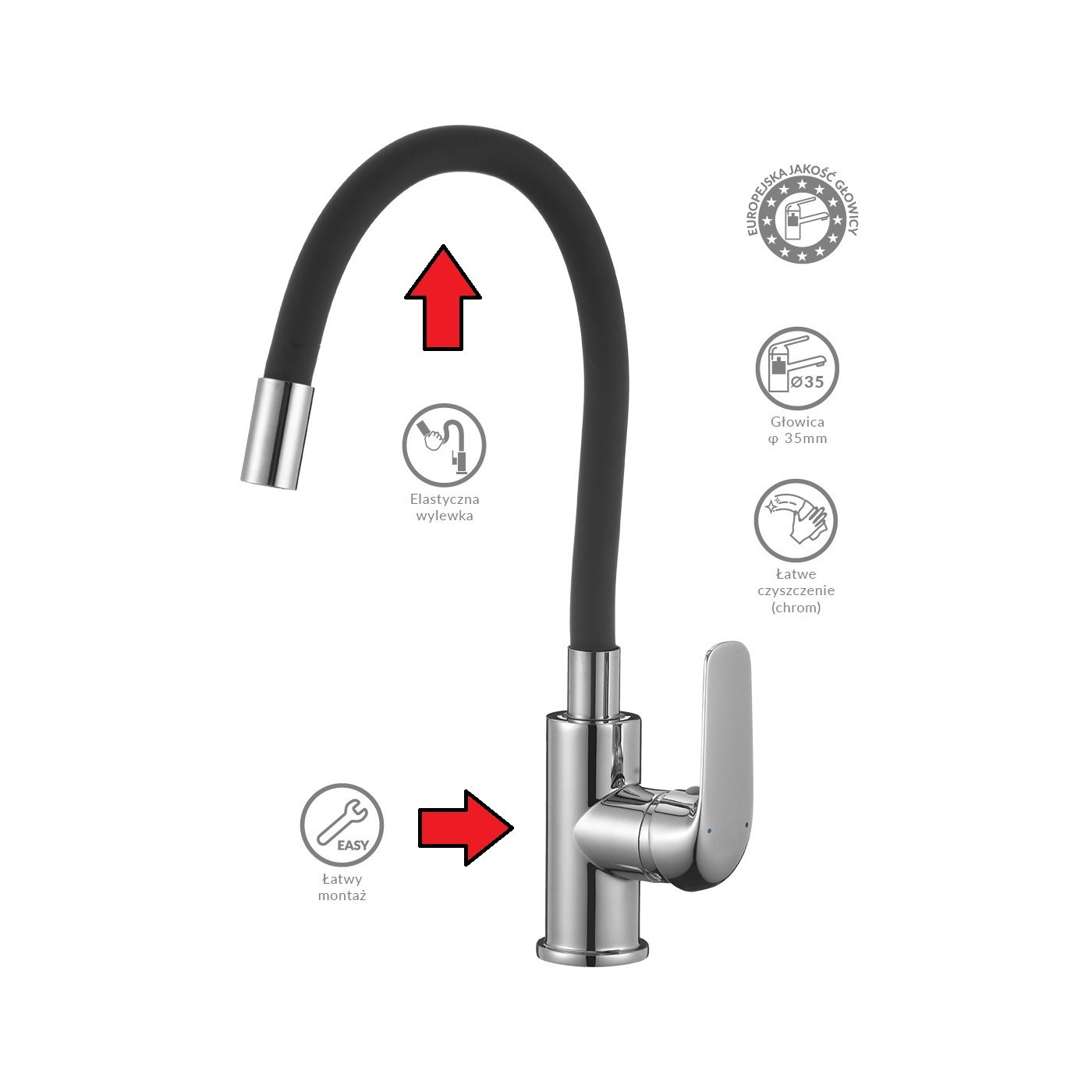 Zlewozmywak Zlew Granitowy Bateria elastyczna Syfon Zlewozmywak Zlew Granitowy Bateria elastyczna Syfon