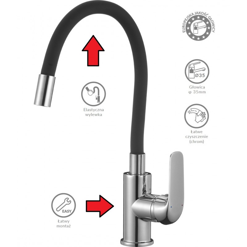 Zlewozmywak Zlew Granitowy Bateria elastyczna Syfon Zlewozmywak Zlew Granitowy Bateria elastyczna Syfon