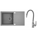 Zlewozmywak Zlew Granitowy Bateria elastyczna Syfon