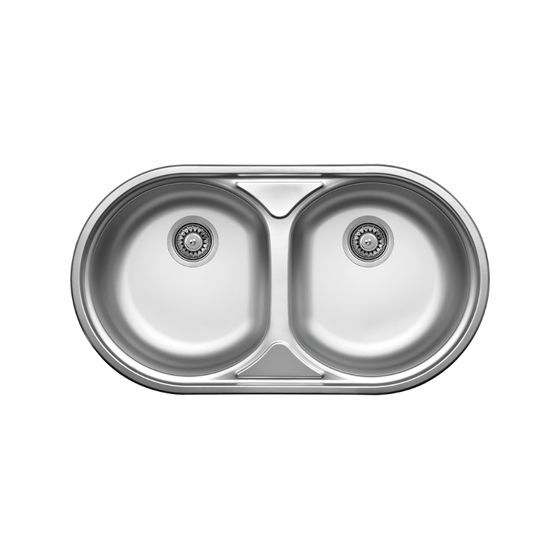 Zlewozmywak Dwukomorowy Metalowy Normal