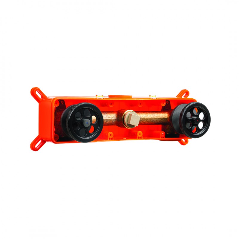 Bateria Umywalkowa Podtynkowa Czarna z Korkiem MURO