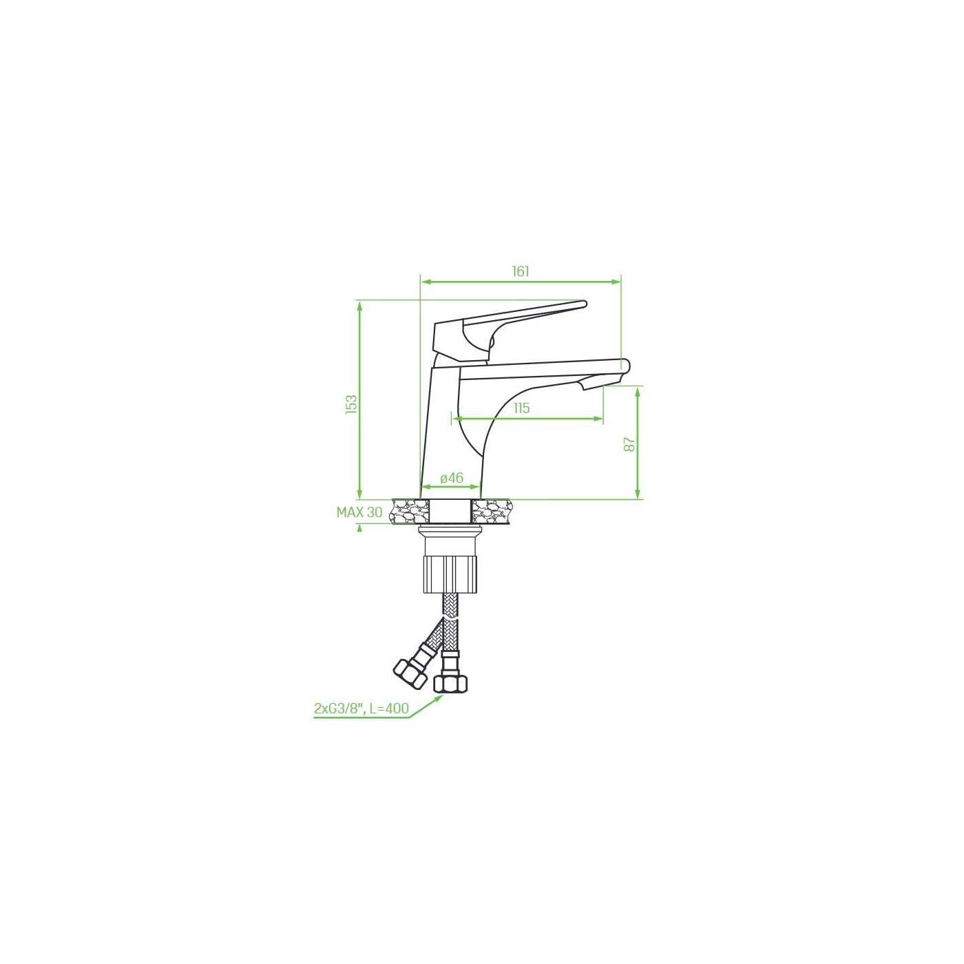 Bateria Umywalkowa Stojąca Chrom Plato Bateria Umywalkowa Stojąca Chrom Plato