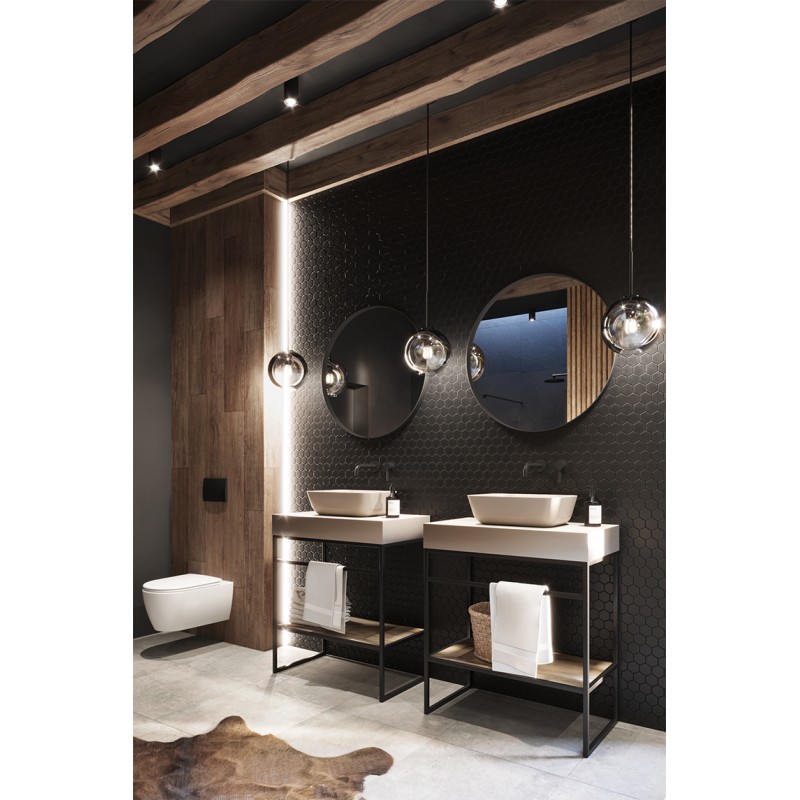 Bateria Umywalkowa Podtynkowa Pretto Czarny