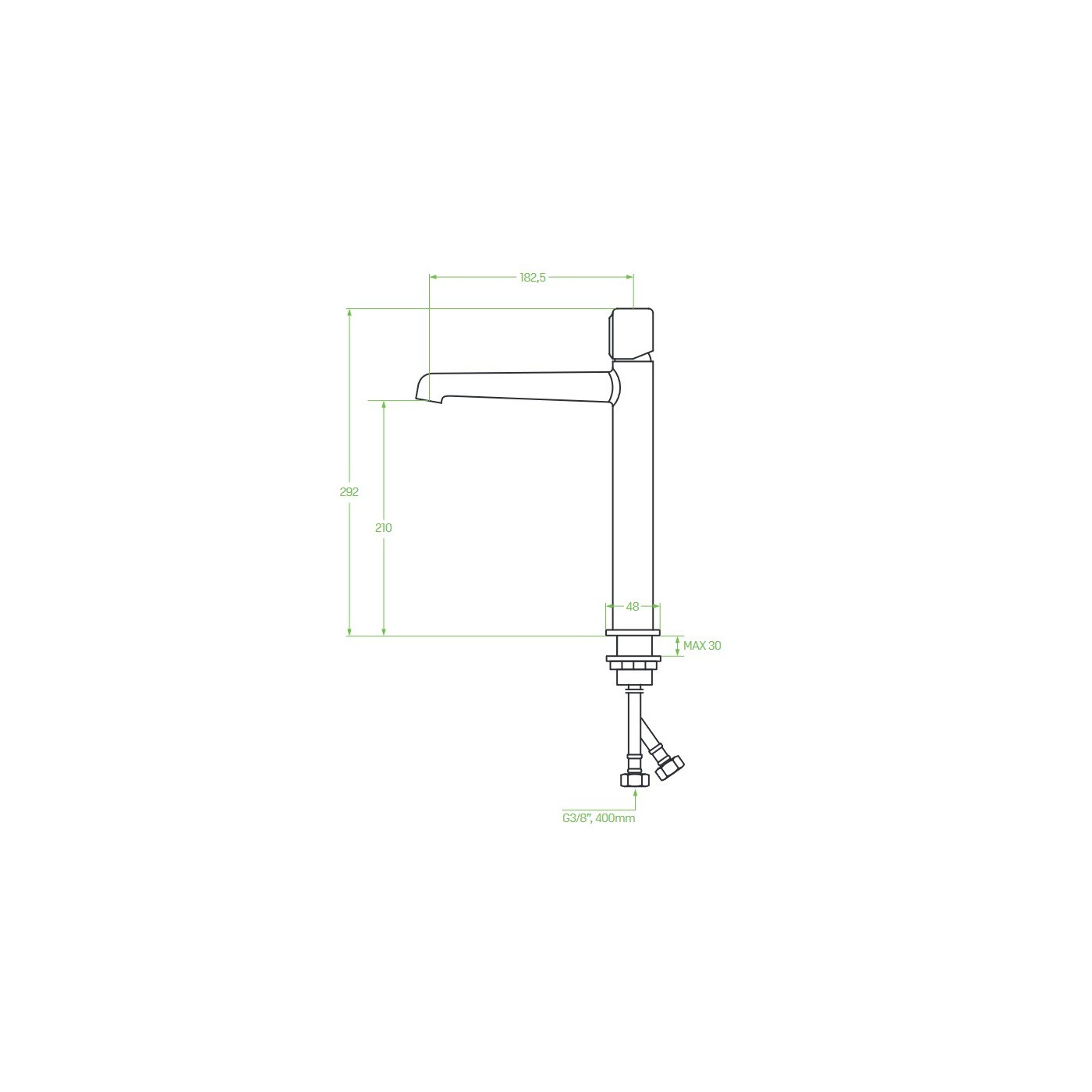 Bateria Umywalkowa Stojąca Nablatowa Pretto Czarna