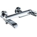 Bateria Wannowa Ścienna z Ruchomą Wylewką Chrom