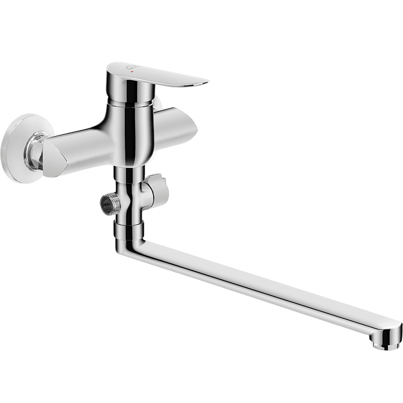 Bateria Wannowa Ścienna Ruchoma Wylewka APPIA Chrom