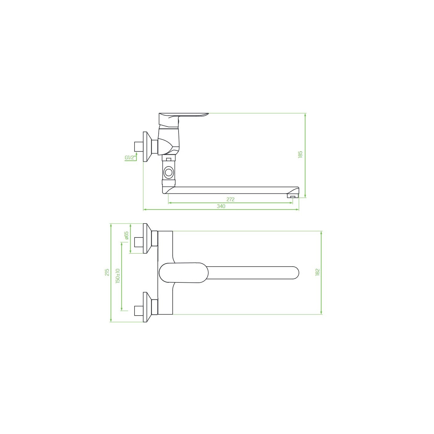 Bateria Wannowa Ścienna Ruchoma Wylewka APPIA Chrom Bateria Wannowa Ścienna Ruchoma Wylewka APPIA Chrom