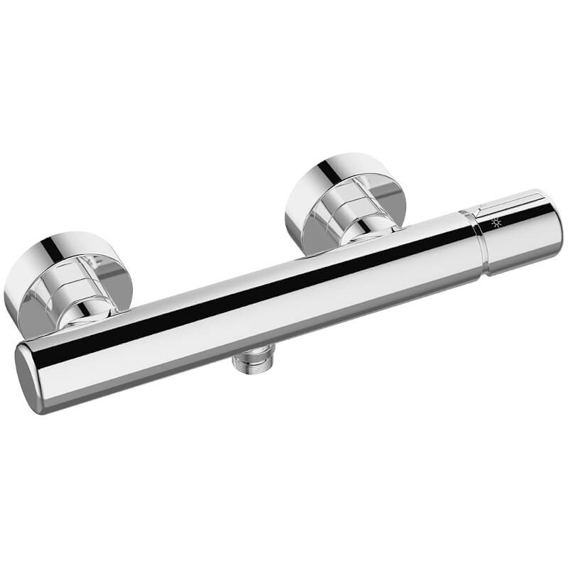 Bateria Natryskowa Ścienna PRETTO Chrom