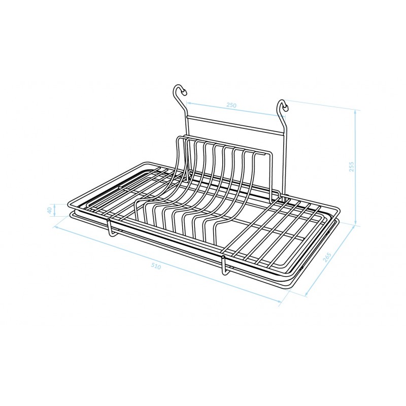Suszarka do Naczyń Chrom Mat Suszarka do Naczyń Chrom Mat