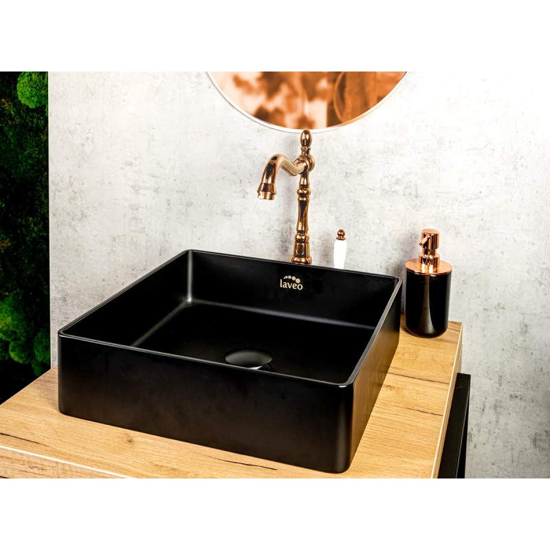 Umywalka Nablatowa Stalowa z korkiem Klik-Klak