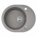Zlew Zlewozmywak Jednokomorowy Szary z Ociekaczem Zlew Zlewozmywak Jednokomorowy Szary z Ociekaczem