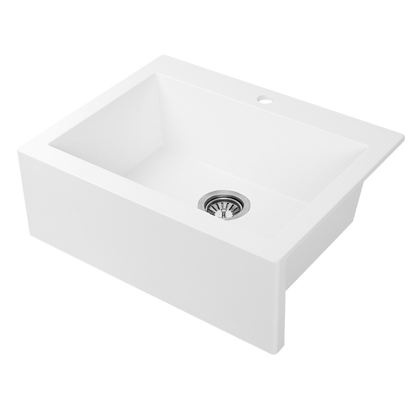 Zlew Zlewozmywak Granitowy Biały KOMODO Zlew Zlewozmywak Granitowy Biały KOMODO