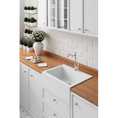 Zlew Zlewozmywak Granitowy Biały KOMODO