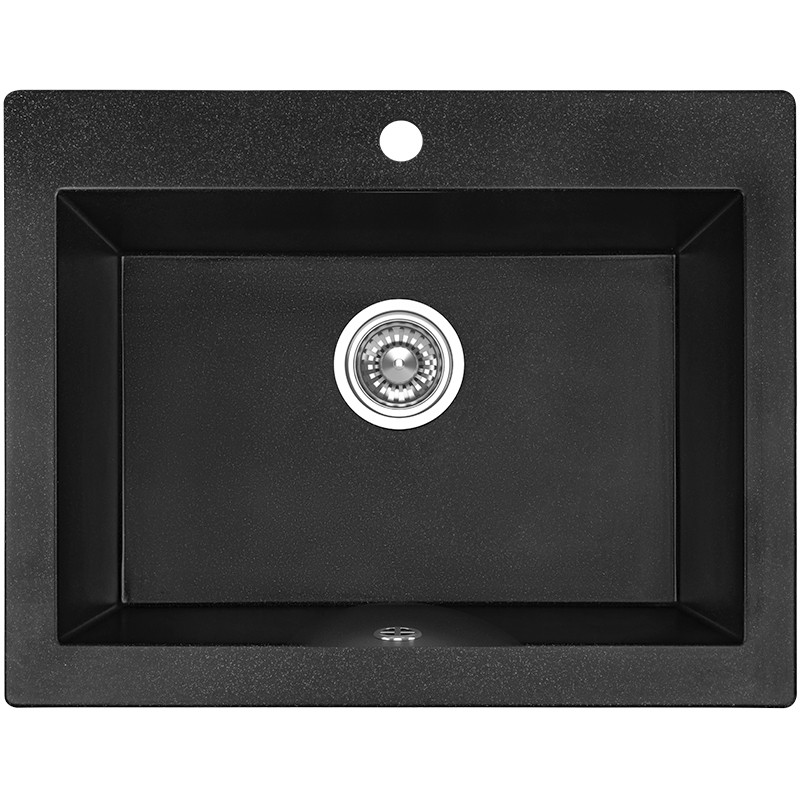 Zlew Zlewozmywak Granitowy Czarny KOMODO