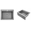 Zlew Zlewozmywak Granitowy Szary KOMODO
